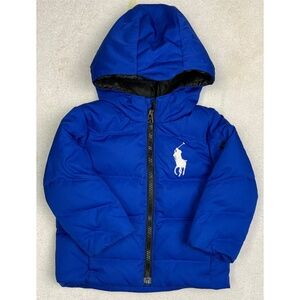 EUC BIG PONY RALPH LAUREN DOWN FILLED COAT SIZE 24 MONTHS